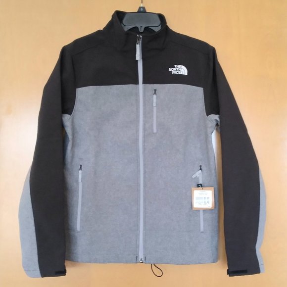 🆕 The North Face Men's Apex Bionic Jacket, Small-TNF Medium Grey Hthr/TNF Black - Picture 1 of 7